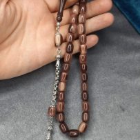 GRİ VE KAHVERENGİ 9X12 MM ÖLÇÜLERİNDE ÇUBUK MALZEME SIKMA KEHRİBAR ( 1216 )