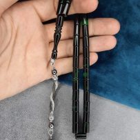 Kaplama Püskül Dizayn Siyah Yeşil Kesme Ateş Kehribar MTKST42