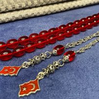 Kırmızı Alpaka Püskül Ateş Sıkma Kehribar MTKST125