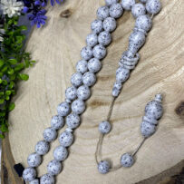 Doğal Galalit Mermer Usta işçilikli Tesbih MTKST127