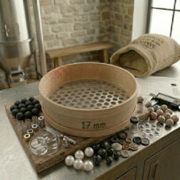 Ahşap Delikli Sac Elek – Kalbur – Kasnak 17 MM