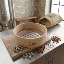 Ahşap Delikli Sac Elek – Kalbur 7mm