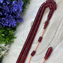 Kırmızı Ateş Kesme Kehribar ( 1078 )