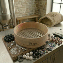 Ahşap Delikli Sac Elek - Kasbur - Kasnak - 19 MM