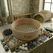 Ahşap Delikli Sac Elek – Kasnak – Kalbur 20 MM