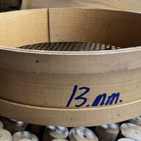 Ahşap Delikli Sac Elek - Kalbur 13 MM