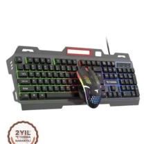 TMK-06 Siyah Gaming Rgb Işıklı Kablolu Q Klavye ve Mouse Seti