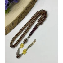 Eski Malzeme Ateş Kehribar Tesbih (1207)