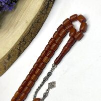 Eski Katalin Tesbih (1190) – 10x12 mm, Eskitme Tonlu, Koleksiyonluk Şık Model