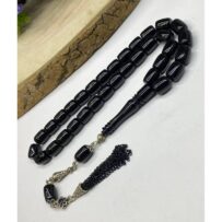 Siyah Eski Katalin Tesbih – Kehribar Görünümlü, Koleksiyonluk Model (1206)